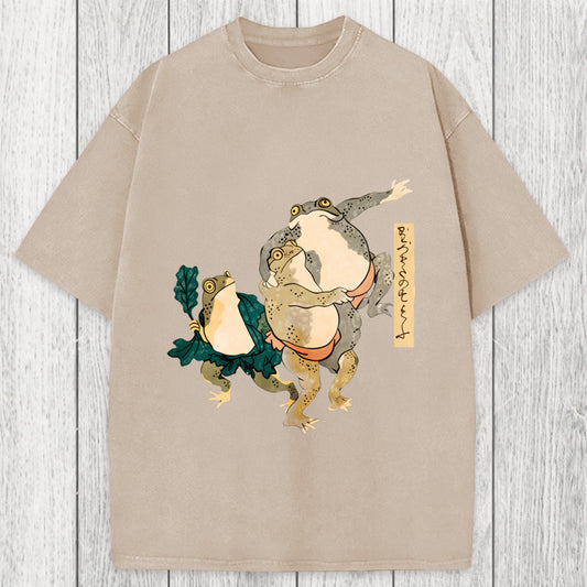 Tokyosol Sumo Frogs Japan Washed T-Shirt