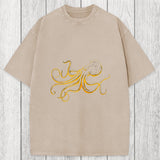 Tokyosol Octopus Japanese Washed T-Shirt