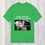 Tokyosol Inside Everyone There Are Two Wolves Classic T-Shirt