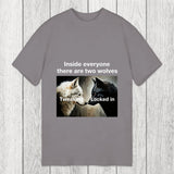 Tokyosol Inside Everyone There Are Two Wolves Classic T-Shirt