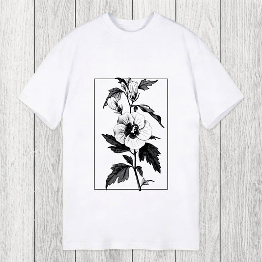 Tokyosol Vintage Botanical Flower Classic T-Shirt