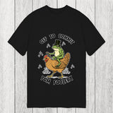 Tokyosol Frog Riding Chicken Funny Sarcastic Meme Classic T-Shirt
