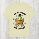 Tokyosol Frog Riding Chicken Funny Sarcastic Meme Classic T-Shirt