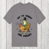 Tokyosol Frog Riding Chicken Funny Sarcastic Meme Classic T-Shirt