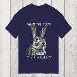 Tokyosol Who The Fvck Is Alice Funny Rabbit Smoking Classic T-Shirt