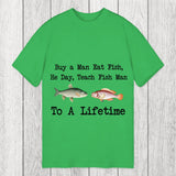 Tokyosol Buy a Man Eat Fish Classic T-Shirt