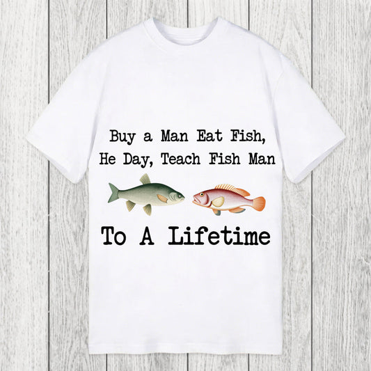 Tokyosol Buy a Man Eat Fish Classic T-Shirt