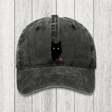 Tokyosol Cat Sharp Gaze Washed Cap