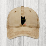 Tokyosol Cat Sharp Gaze Washed Cap