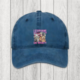 Tokyosol Lesbians Eat What?! Funny Washed Cap