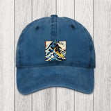 Tokyosol Dinosaur Surfing Japanese Washed Cap