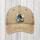 Tokyosol Dinosaur Surfing Japanese Washed Cap