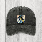 Tokyosol Dinosaur Surfing Japanese Washed Cap