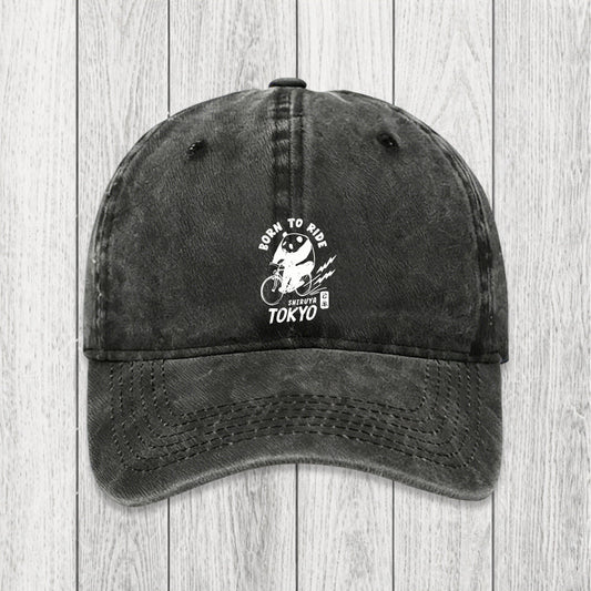 Tokyosol Pandas Ride Bicycles Washed Cap