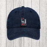 Tokyosol Skull Roses Japanese Aesthetic Washed Cap