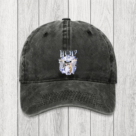Tokyosol Huh Cat Chonky Ben Meme Washed Cap