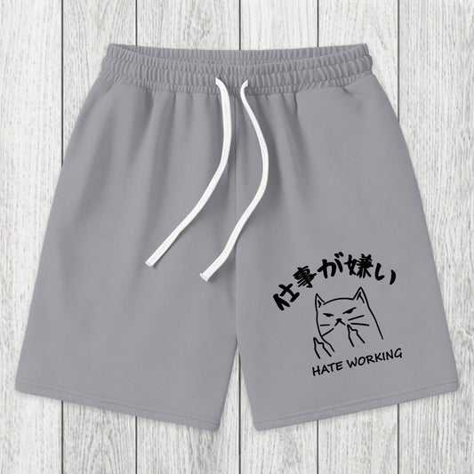 Tokyosol A Cat That Hates Work Washed Shorts