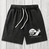Tokyosol Death Snail Manga Washed Shorts