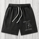 Tokyosol Stupid Goose Funny Washed Shorts