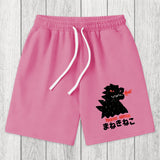 Tokyosol Japanese Fortune Cat Washed Shorts