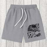 Tokyosol Creepy Cat Anime Horror Anteater Washed Shorts