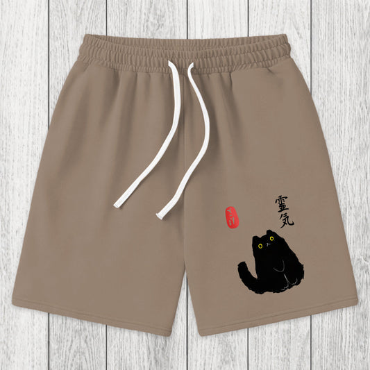 Tokyosol Black Civet Cat Washed Shorts