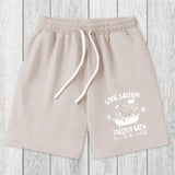 Tokyosol Funny Electric Shock Skeleton Washed Shorts