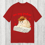 Tokyosol Funny Cat Meme On My Puter Classic T-Shirt