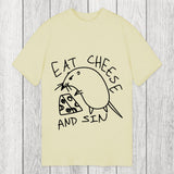 Tokyosol Eat Cheese And Sin Meme Classic T-Shirt