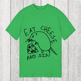 Tokyosol Eat Cheese And Sin Meme Classic T-Shirt