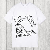 Tokyosol Eat Cheese And Sin Meme Classic T-Shirt