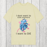 Tokyosol I Don't Want To Cook Anymore I Want To Die Rat Classic T-Shirt