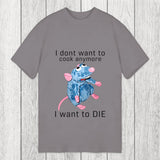 Tokyosol I Don't Want To Cook Anymore I Want To Die Rat Classic T-Shirt