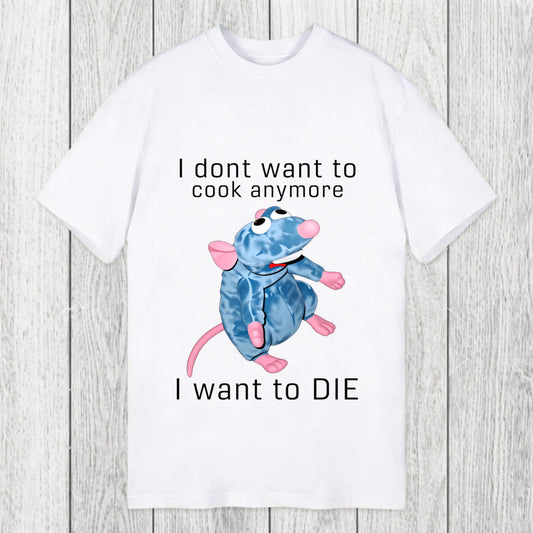 Tokyosol I Don't Want To Cook Anymore I Want To Die Rat Classic T-Shirt