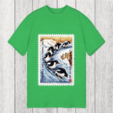 Tokyosol Gliding Penguin Stamp Classic T-Shirt
