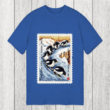 Tokyosol Gliding Penguin Stamp Classic T-Shirt