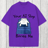 Tokyosol AI Slop Bores Me Washed T-Shirt