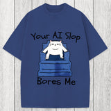 Tokyosol AI Slop Bores Me Washed T-Shirt