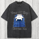 Tokyosol AI Slop Bores Me Washed T-Shirt