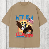 Tokyosol WTF Is A Kilometer Funny Washed T-Shirt
