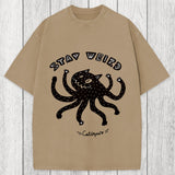 Tokyosol STAY WEIRD Catopus Washed T-Shirt