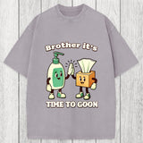 Tokyosol Funny Goon Squad Cleaning Products Meme Washed T-Shirt