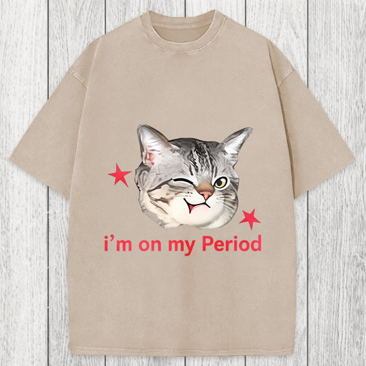 Tokyosol I'm On My Period Washed T-Shirt