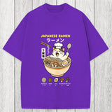 Tokyosol Ramen Cat Washed T-Shirt