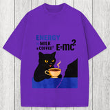 Tokyosol Cat Coffee Energy Formula Washed T-Shirt