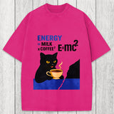 Tokyosol Cat Coffee Energy Formula Washed T-Shirt