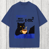 Tokyosol Cat Coffee Energy Formula Washed T-Shirt