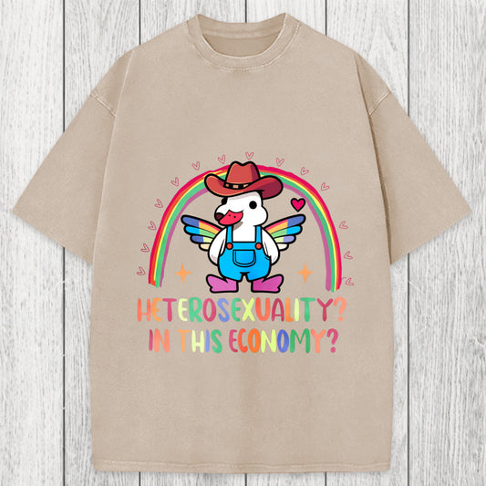 Tokyosol Duck Says No To Heteronormativity Washed T-Shirt