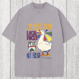 Tokyosol Go Feed Your Local Duck Funny Washed T-Shirt