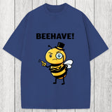 Tokyosol Beehave! Funny Bee Washed T-Shirt